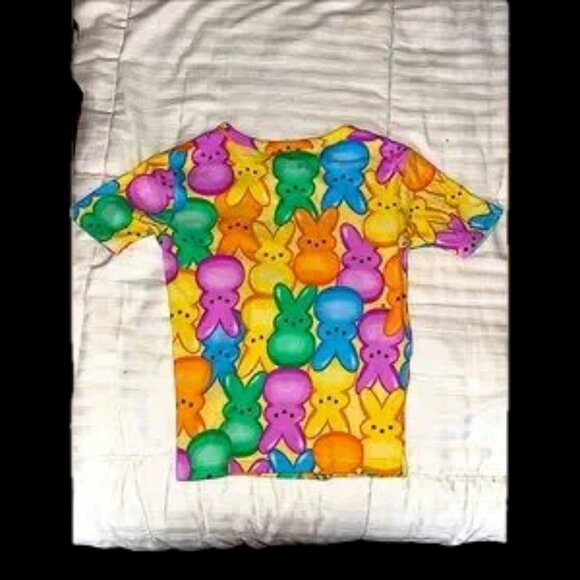 NWOT PAJAMA SET!!! bunny rabbit cotton kids pajama set unisex intl size 5-7 🎉🥳 - Picture 7 of 9